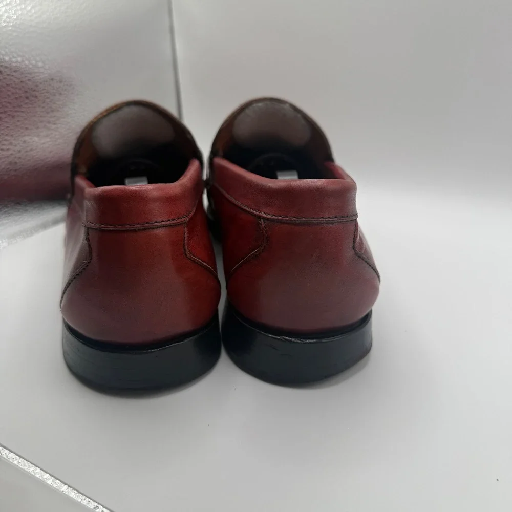 Allen Edmonds Cavanaugh Loafers 10 3E Penny‎ Dress Shoes Burgundy Leather 50026